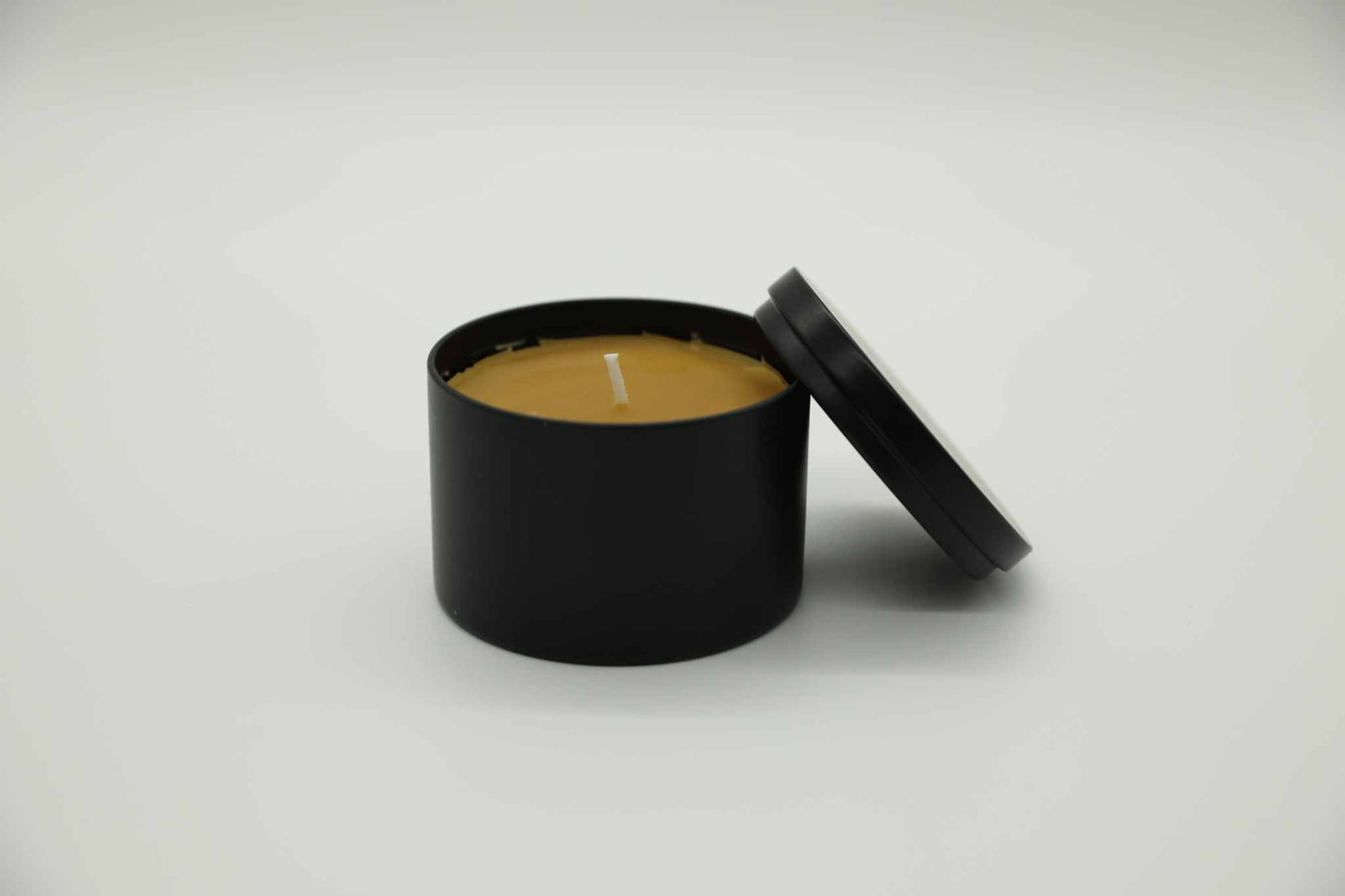 Beeswax Candle Black Jar