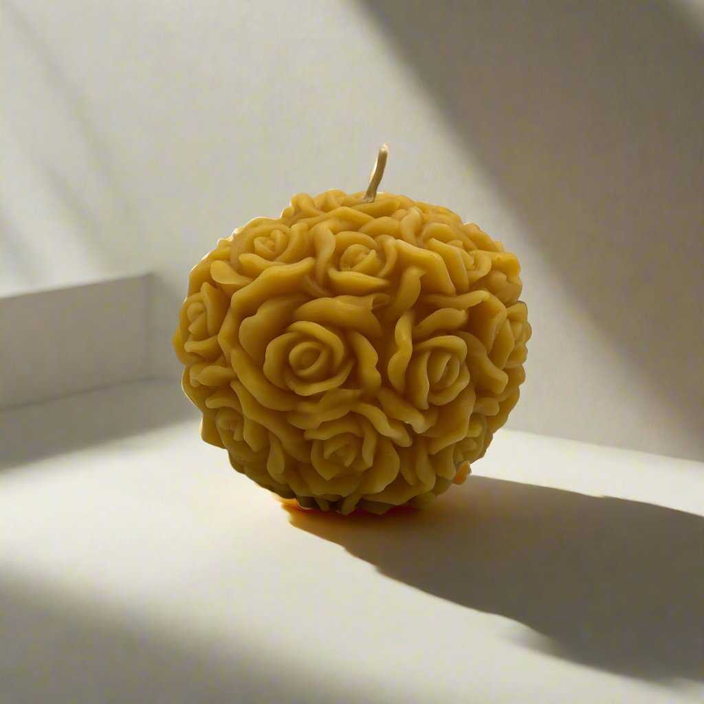 Beeswax Candle Rose Ball