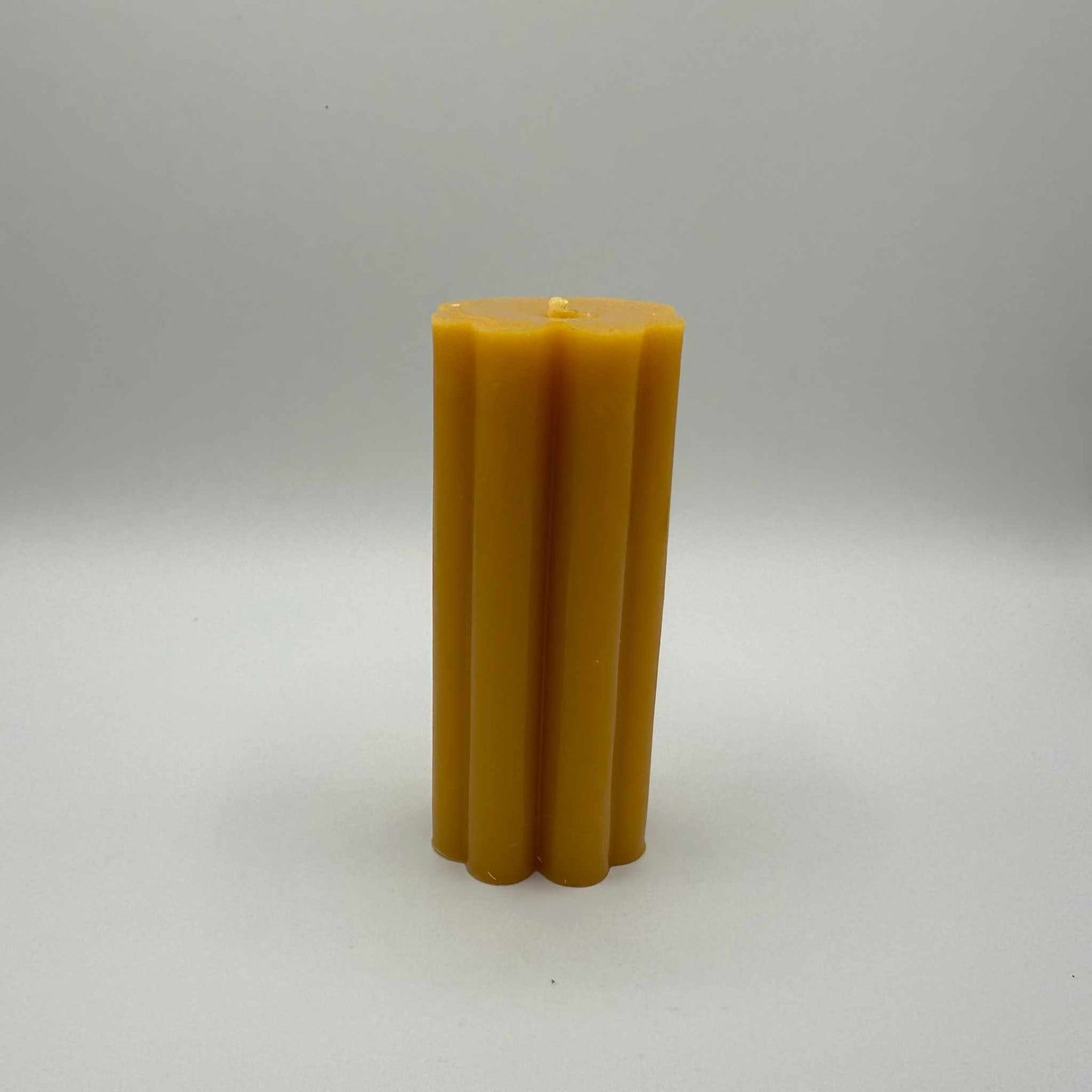 Beeswax Candle Carved Cylinder