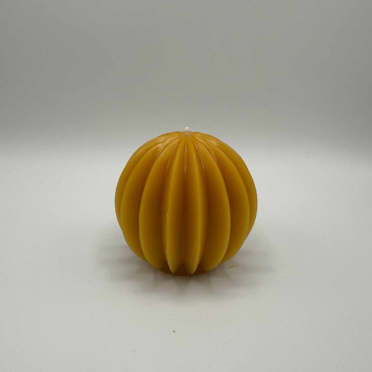 Beeswax Candle Carved Sphere