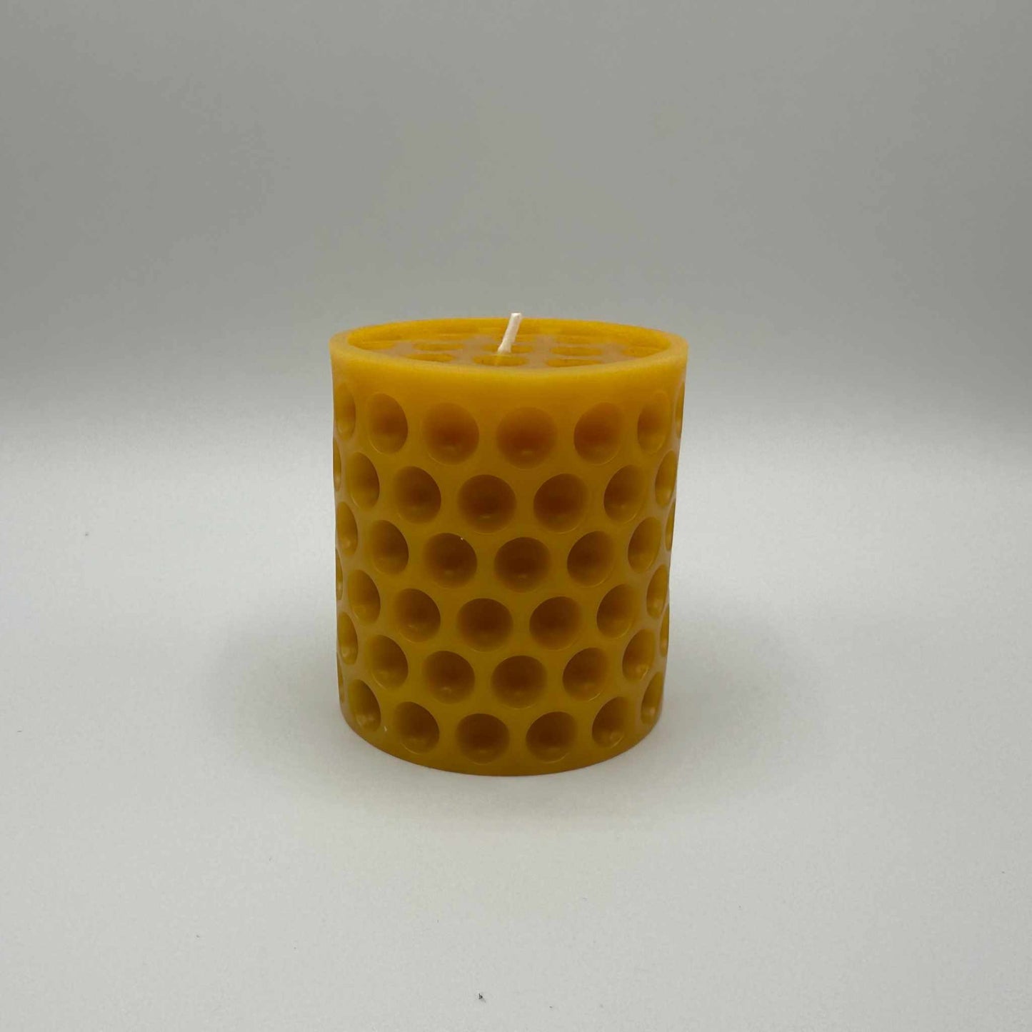 Beeswax Candle Carved Cylinder