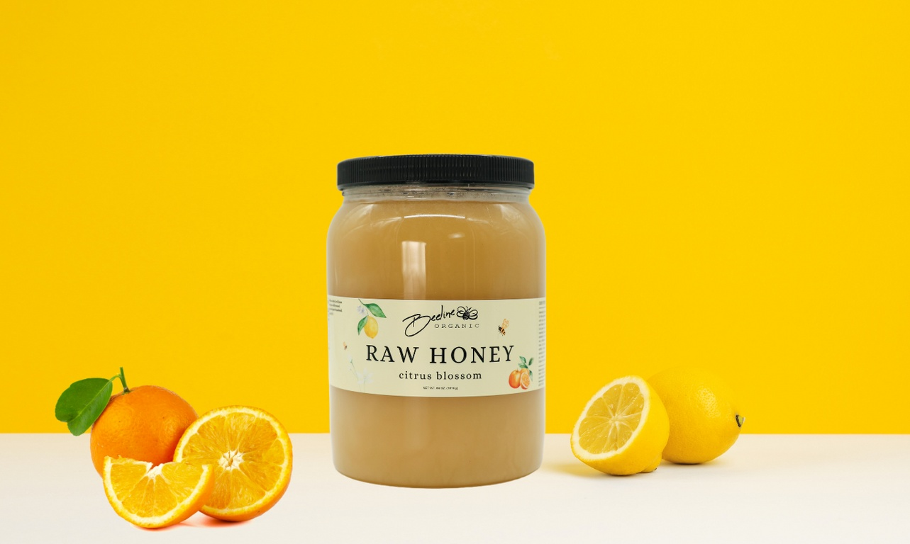 Citrus Blossom Raw Honey Jar 64oz.