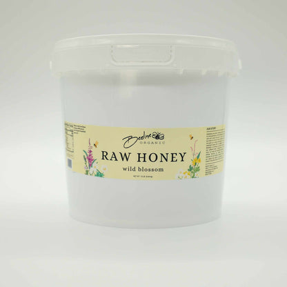 Wild Blossom Raw Honey 1 Gallon Honey Bucket