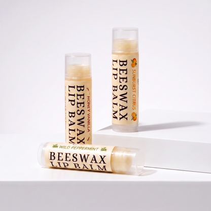 Beeswax Lip Balm Pack of 3 | Beeline Organic