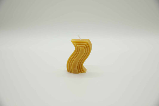 Beeswax Candle Squiggle