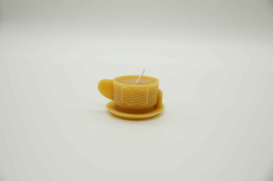 Beeswax Candle America Tea Cup