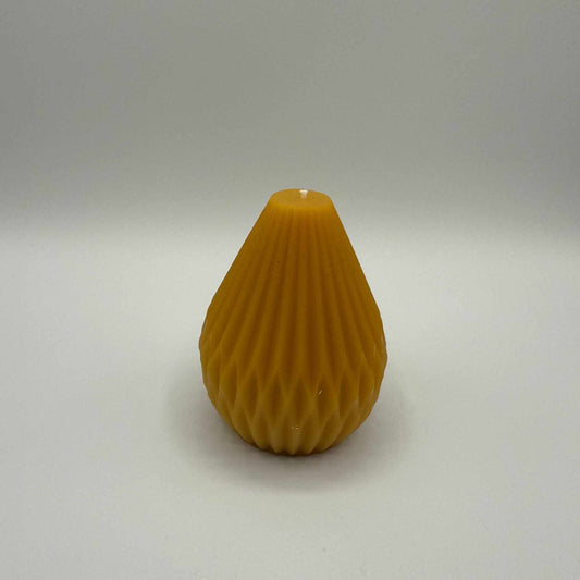 Beeswax Candle Carved