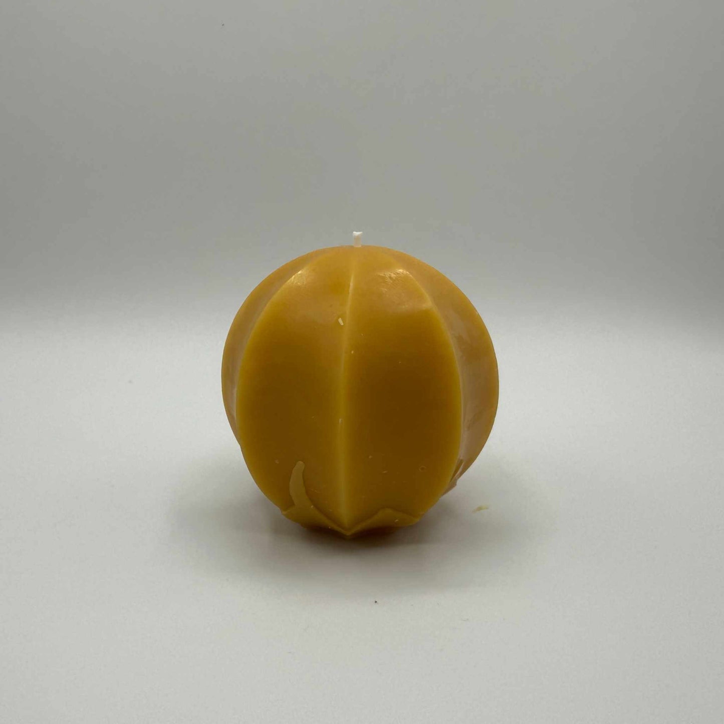 Beeswax Candle Carved Sphere