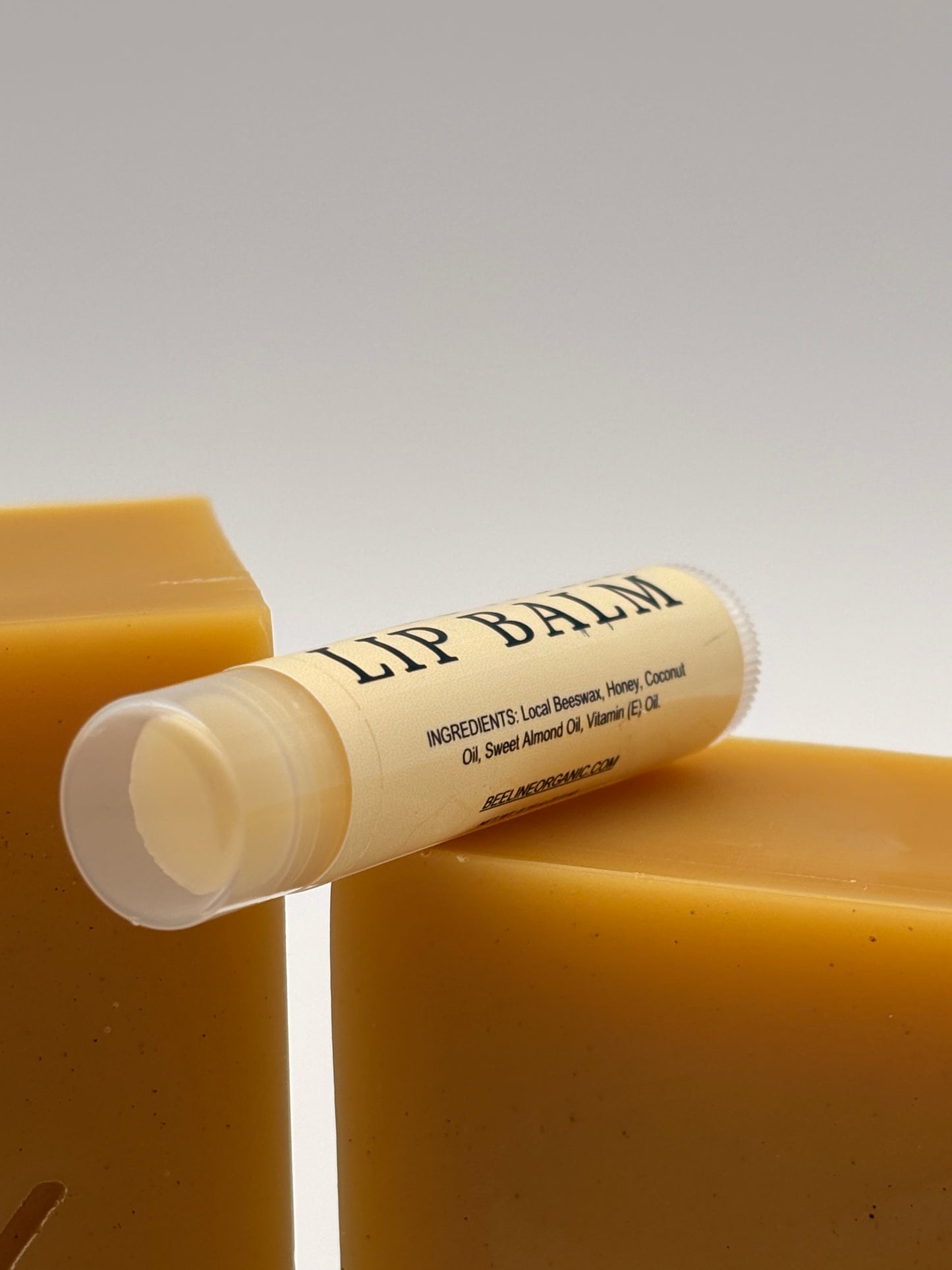 Handmade Peppermint Beeswax Lip Balm | Honey Infused | Beeline Organic