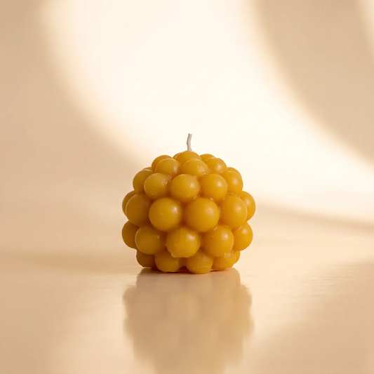 Beeswax Bubble Sphere Candle