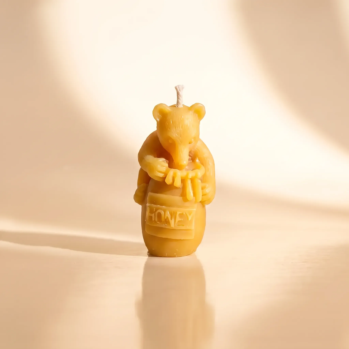 Beeswax Teddy Bear Candle