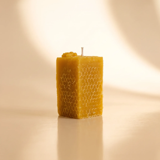 Beeswax Honeycomb Square Candle