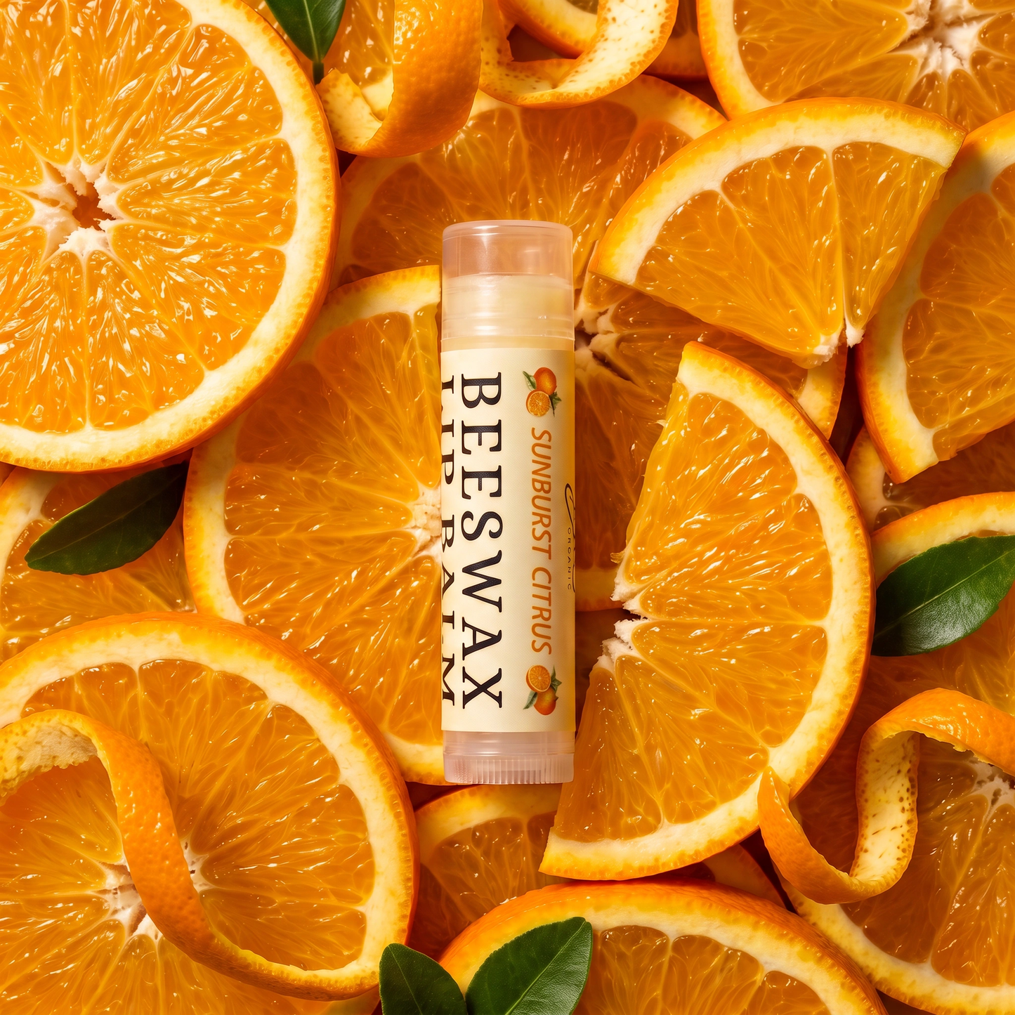Sunburst Citrus Beeswax Lip Balm | Honey Infused | Beeline Organic