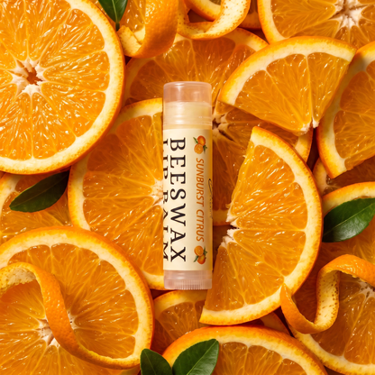 Sunburst Citrus Beeswax Lip Balm | Honey Infused | Beeline Organic