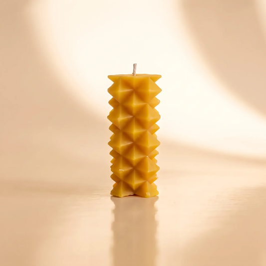 Beeswax Carved Collection Candle