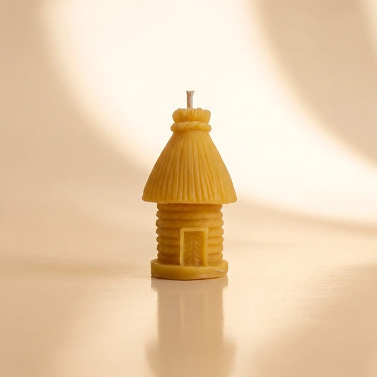 Beeswax Beehive House Candle