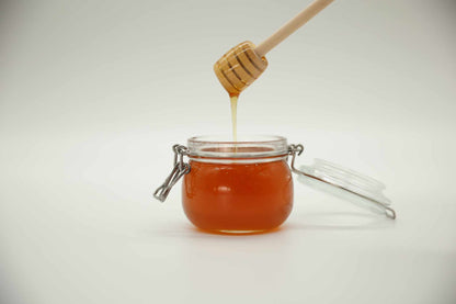 Long handle wooden honey dipper stick — designed for 32oz 64oz and gallon honey jars