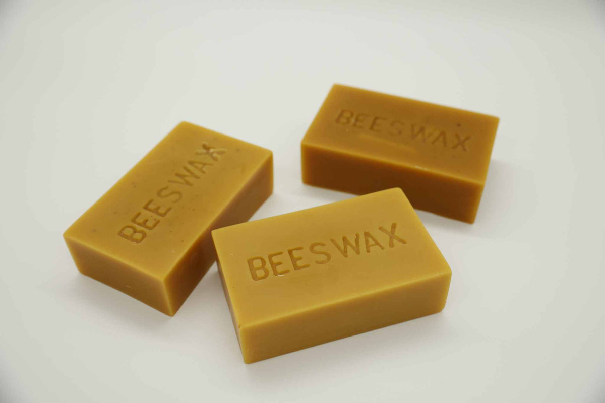 Beeline Organic natural beeswax brick 1lb — farm-direct pure beeswax for candles lip balms and DIY