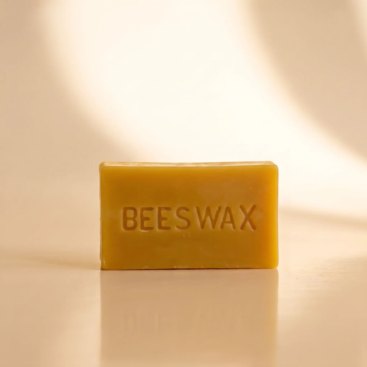 Natural beeswax brick — pure raw Washington beeswax from Beeline Organic hives minimally filtered no additives