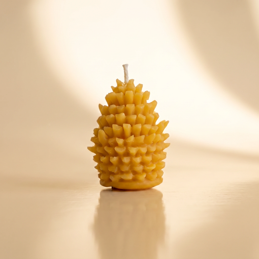 Beeswax Pinecone Candle — Nature-Inspired Handmade Beeswax Candle