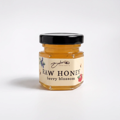 Beeline Organic berry blossom honey 1.5oz — single origin unfiltered honey from Washington State blueberry and raspberry blossoms