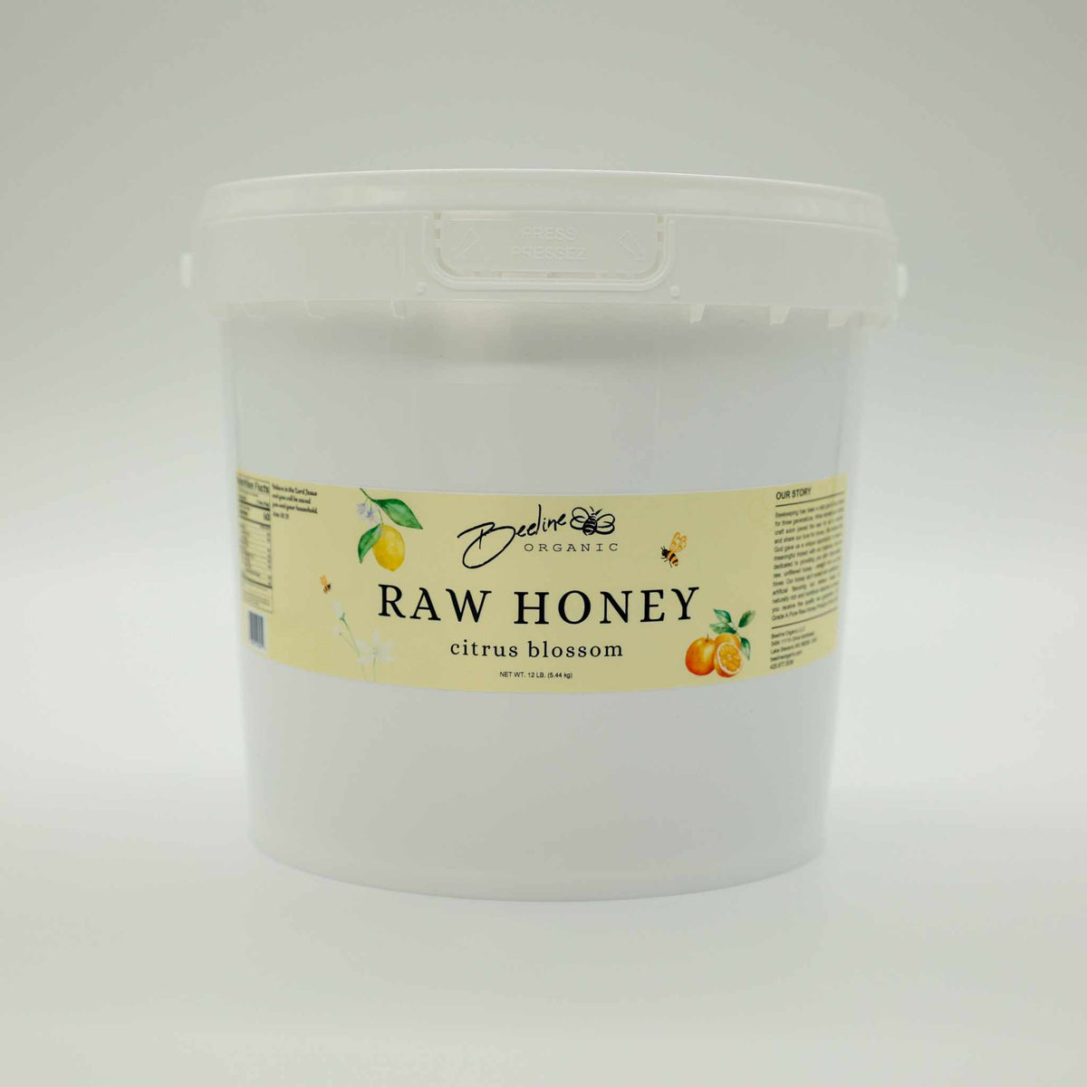 Beeline Organic citrus blossom honey 1 gallon — bulk best value unfiltered raw honey from Fresno CA