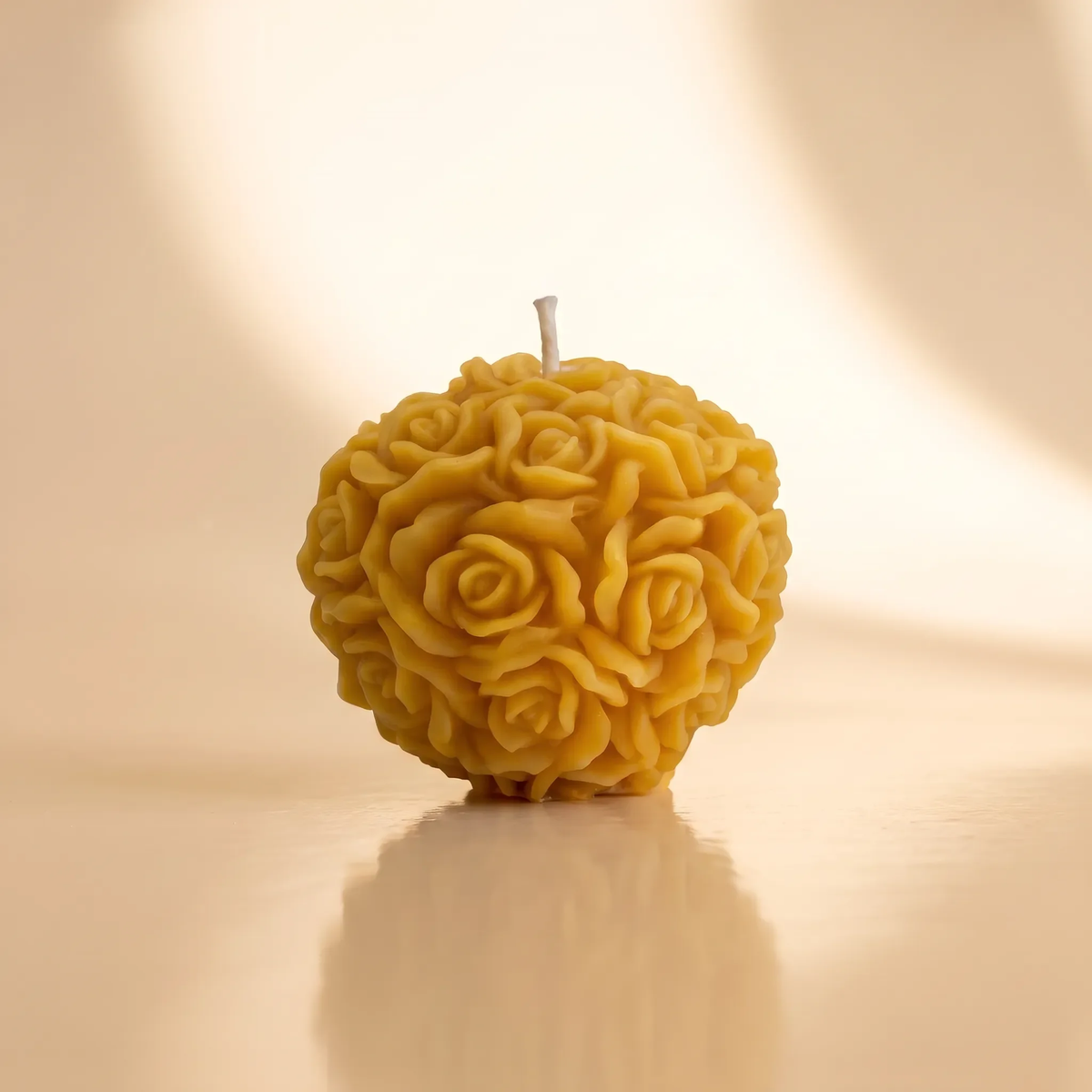 Beeswax Rose Pomander Candle