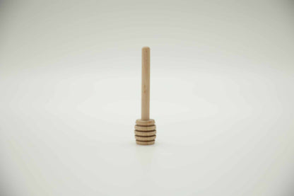 Short handle wooden honey dipper stick — fits 4oz 8oz and 16oz honey jars