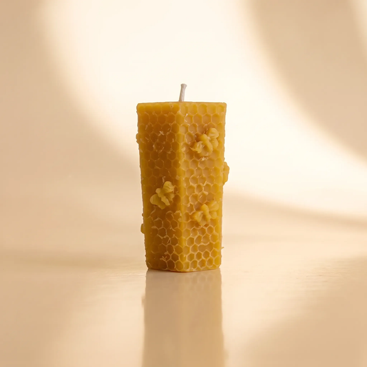 Beeswax Honeycomb Bee Hexagon Cylinder Candle